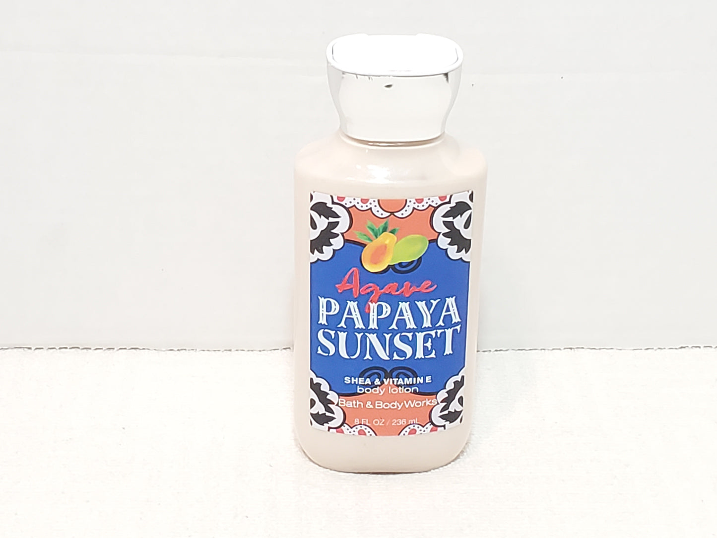 Bath and Body Works Agave Papaya Sunset Body Lotion Shea & Vitamin E 8 oz Bottle
