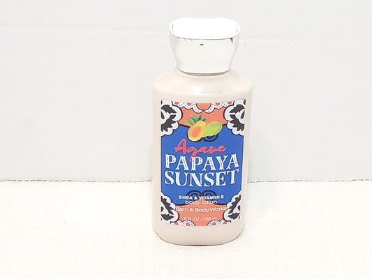 Bath and Body Works Agave Papaya Sunset Body Lotion Shea & Vitamin E 8 oz Bottle