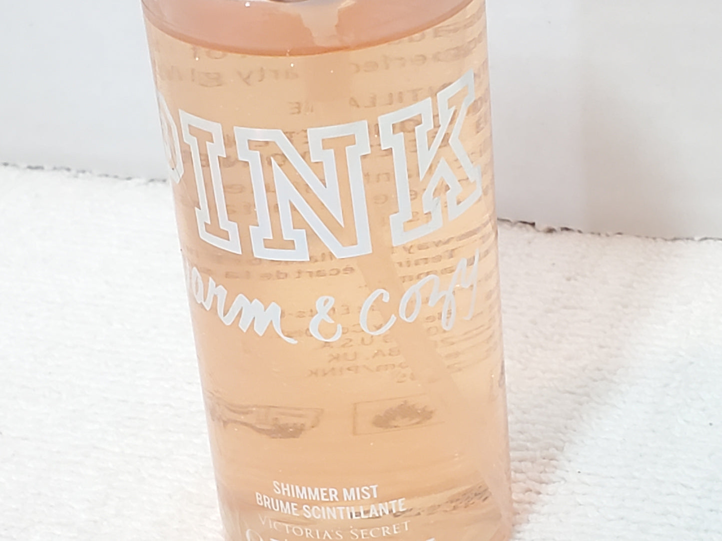 Victoria's Secret PINK Warm & Cozy Shimmer Mist 2.5 oz Bottle Spray Women's