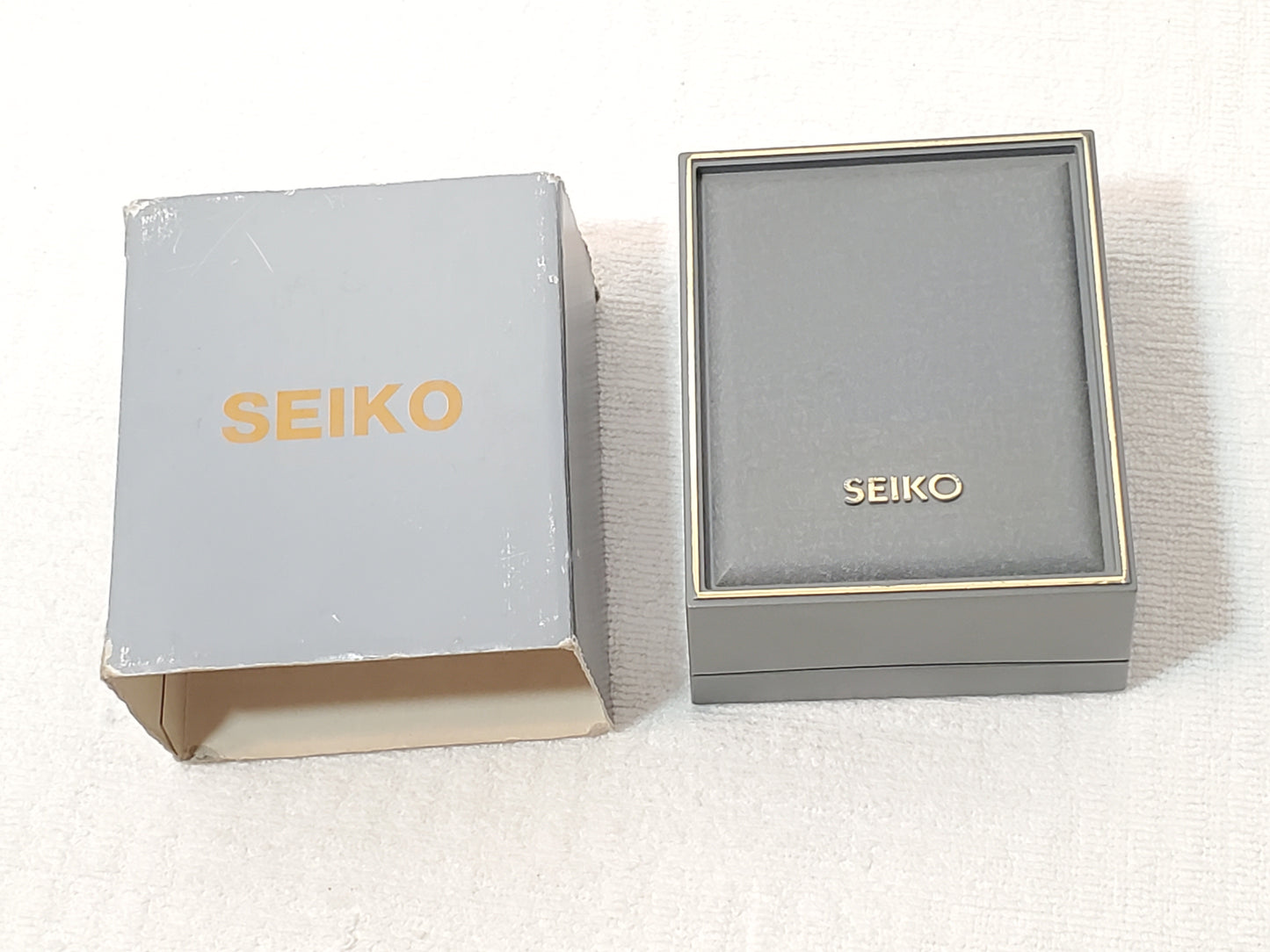 Vintage Seiko Men's Presidential Day Date Watch Gold Tone Silver Dial S Steel