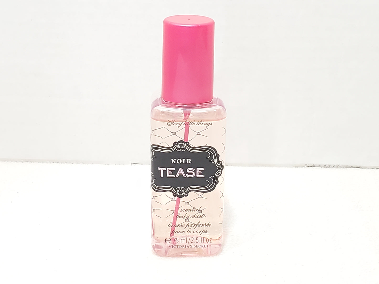 Noir Tease by Victoria's Secret Women Scented Body Mist Spray 2.5 oz Pink Bottle