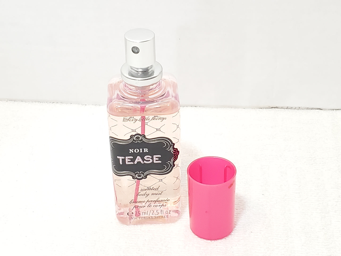 Noir Tease by Victoria's Secret Women Scented Body Mist Spray 2.5 oz Pink Bottle