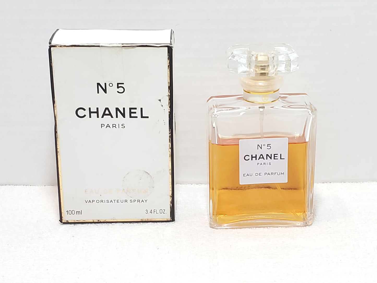 Chanel Paris No 5 Eau De Parfum 3.4 oz Bottle Women's Perfume Spray Vintage