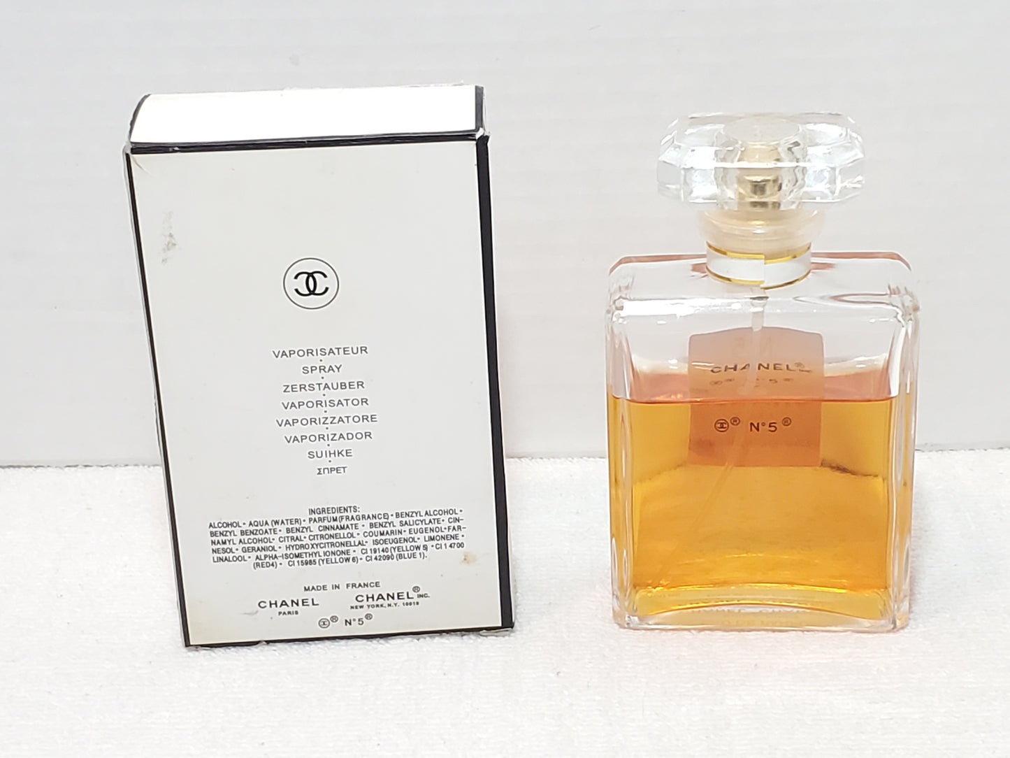 Chanel Paris No 5 Eau De Parfum 3.4 oz Bottle Women's Perfume Spray Vintage