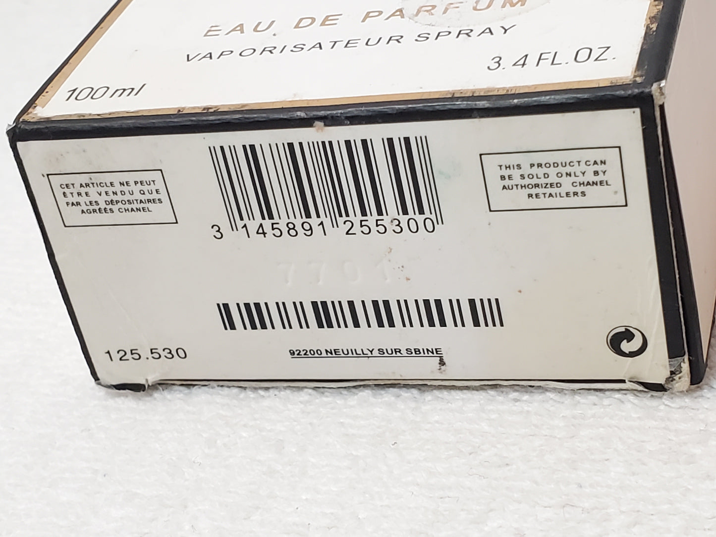 Chanel Paris No 5 Eau De Parfum 3.4 oz Bottle Women's Perfume Spray Vintage