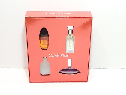 Calvin Klein Fragrance Mini 4 Piece Women's Obsession Eternity CK One Euphoria