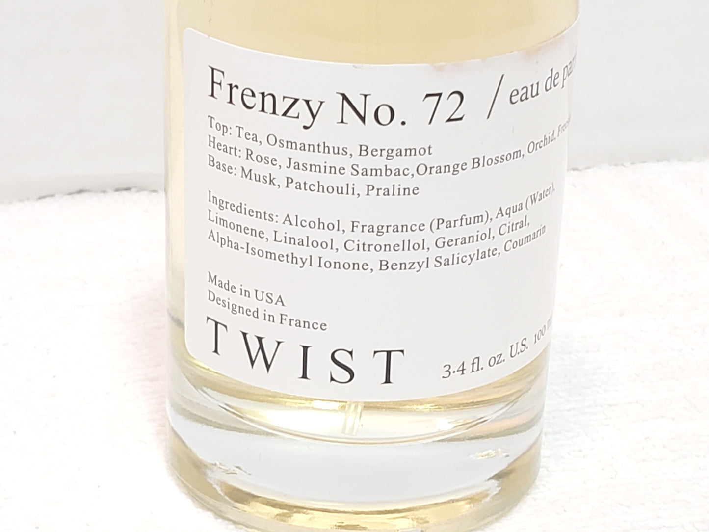 Twist Frenzy No 72 Eau De Parfum Women's 3.4 fl oz Bottle Spray Fragrance