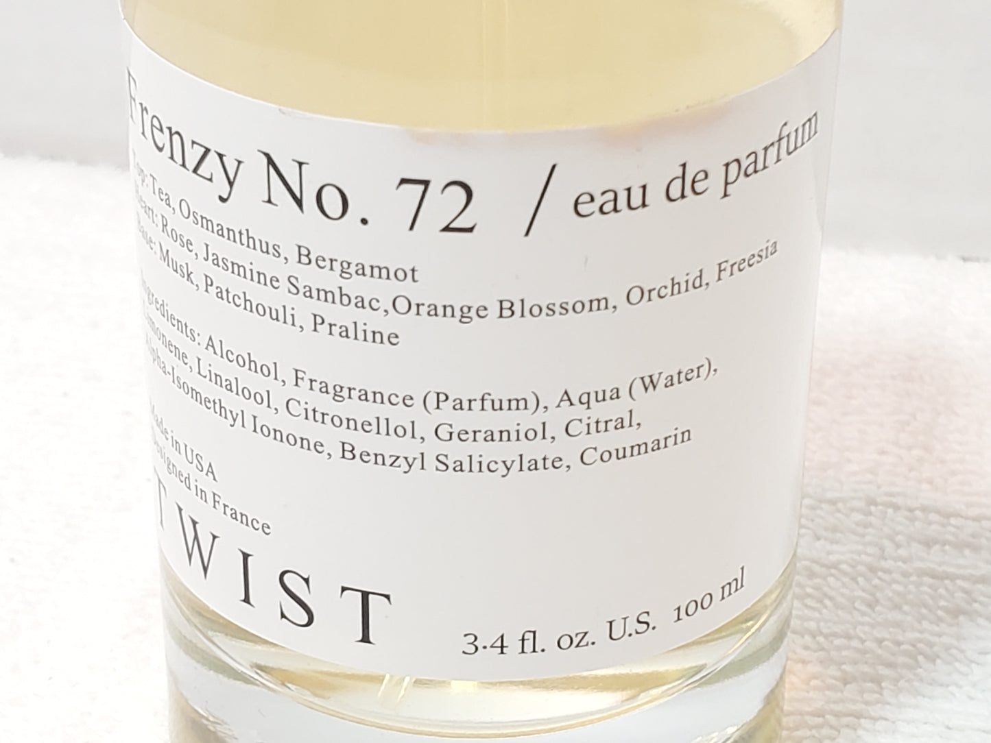 Twist Frenzy No 72 Eau De Parfum Women's 3.4 fl oz Bottle Spray Fragrance