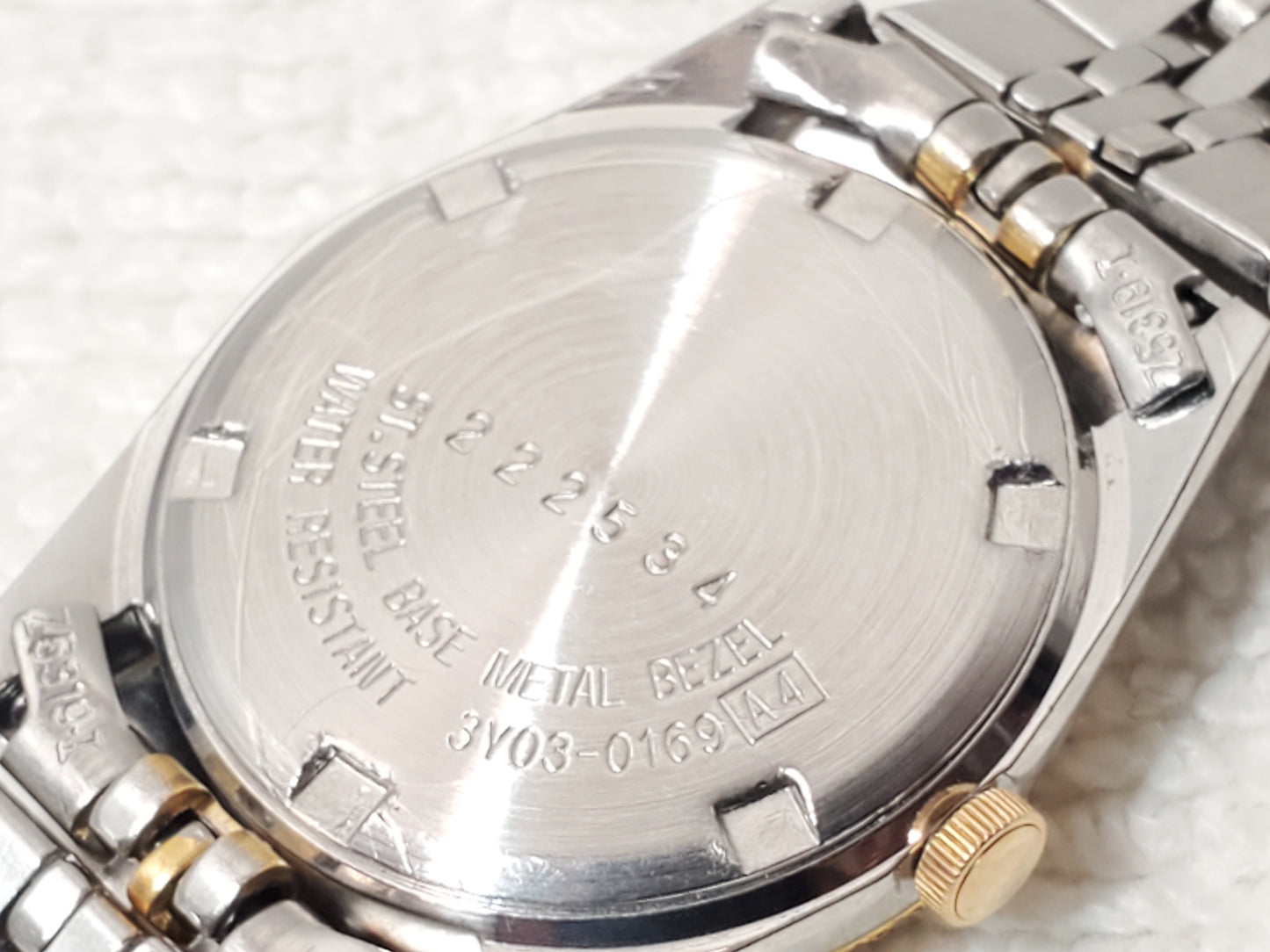 Vintage Seiko SQ Presidential Women's Gold Tone Day Date Watch 1 Jewel S Steel