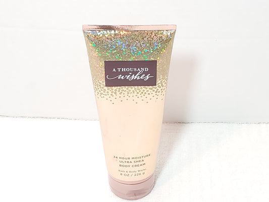 Bath Body Works A Thousand Wishes Cream Lotion 24 Hour Moisture Ultra Shea 8 oz