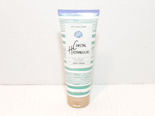Bath & Body Works Coastal Hydrangeas Body Cream Moisture Ultra Shea 8 oz Tube