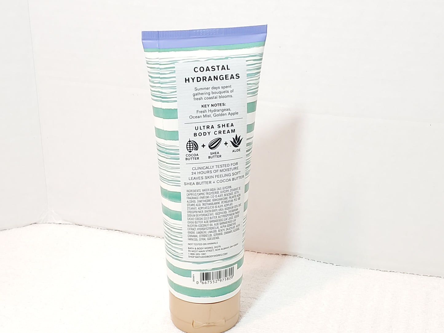 Bath & Body Works Coastal Hydrangeas Body Cream Moisture Ultra Shea 8 oz Tube