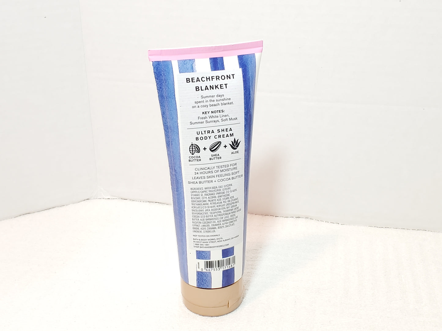 Bath & Body Works Beachfront Blanket 8 oz Tube Moisture Ultra Shea Body Creams