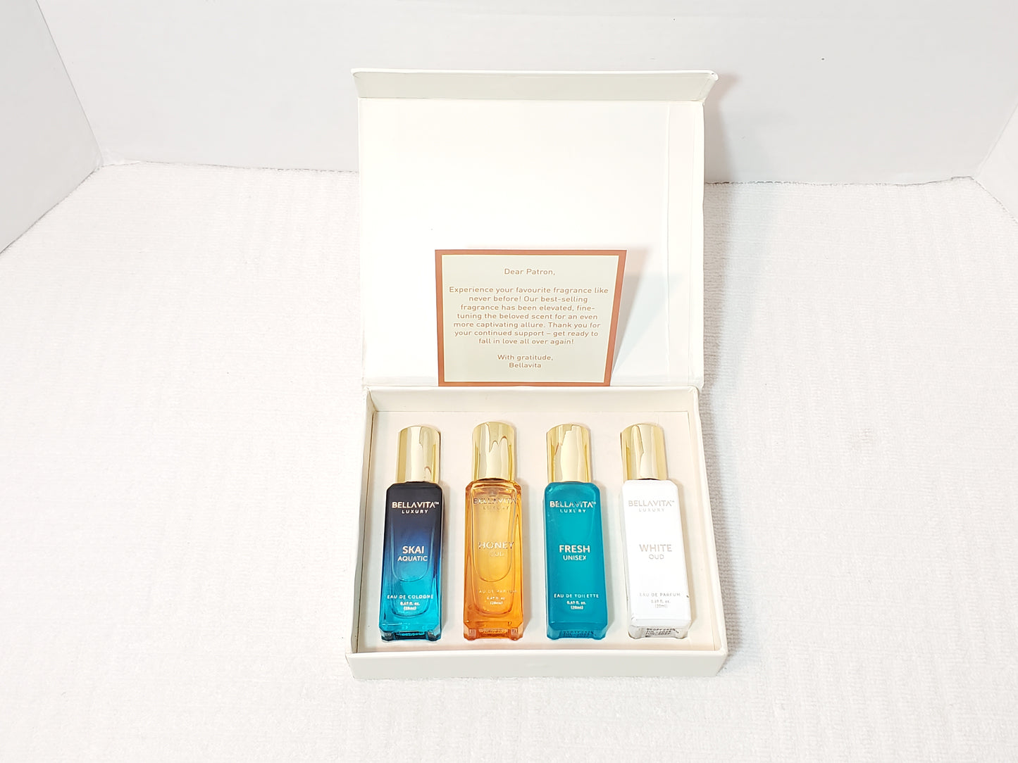 Bella Vita Perfume Gift Set 0.68 oz Bottle Spray for Men Women with Box