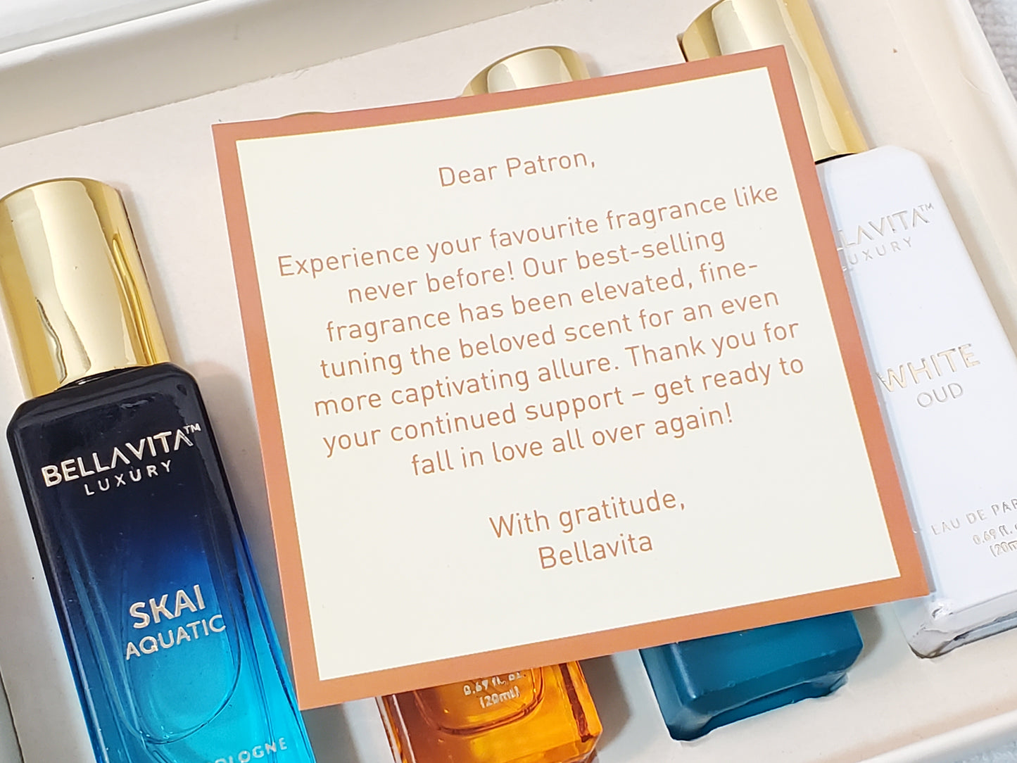 Bella Vita Perfume Gift Set 0.68 oz Bottle Spray for Men Women with Box