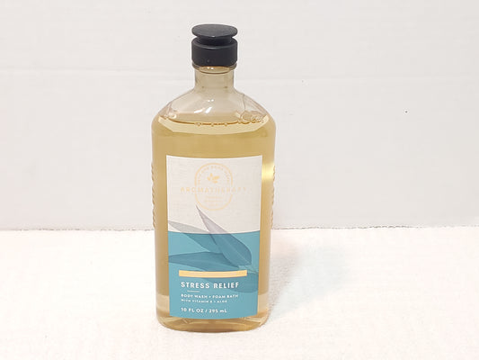 Bath & Body Works Aromatherapy Eucalyptus Tea Stress Relief Body Wash Foam 10 oz