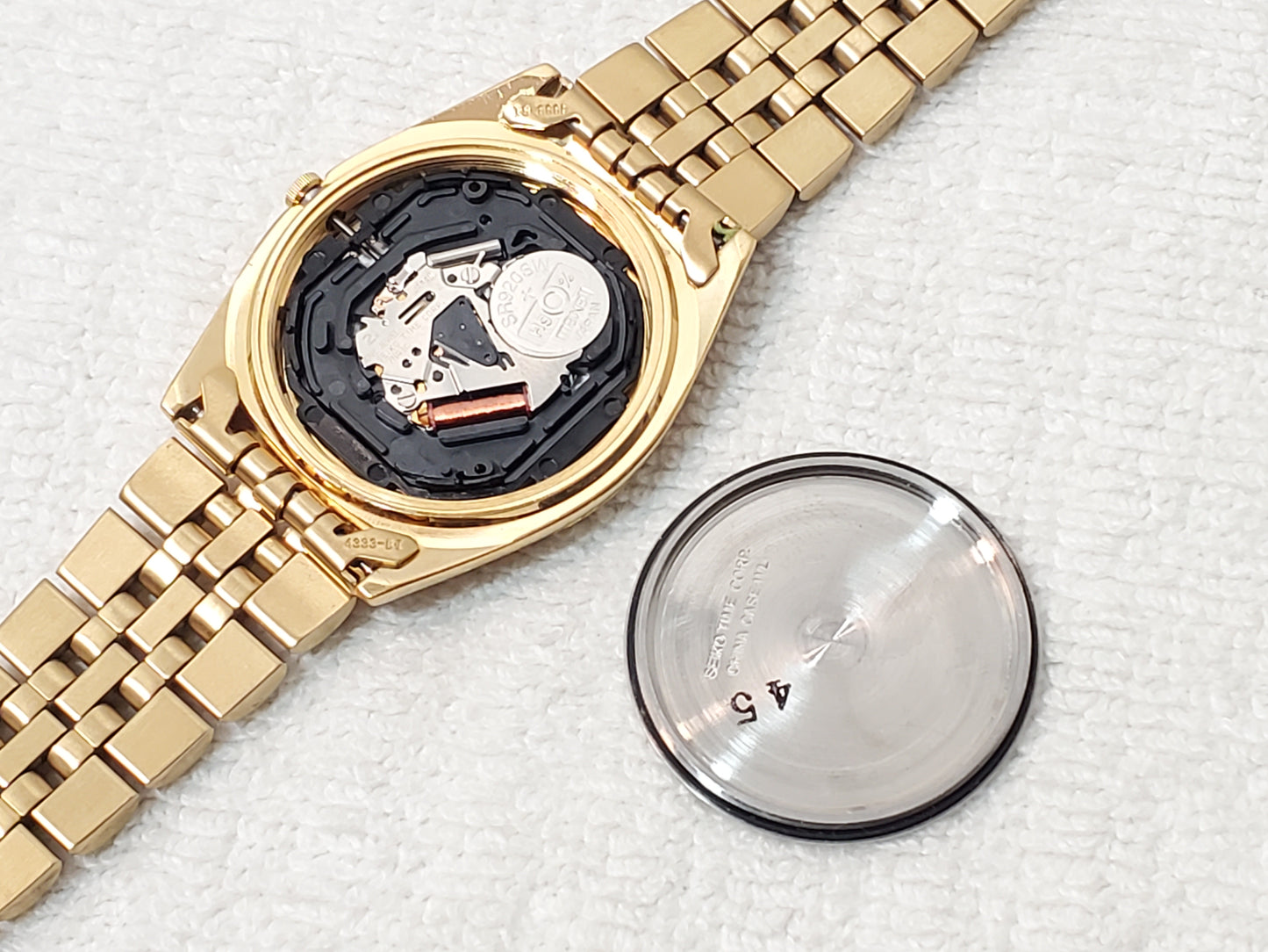 Vintage Seiko Presidential Men's Gold Tone Day Date Quartz Watch S Steel 1 Jewel