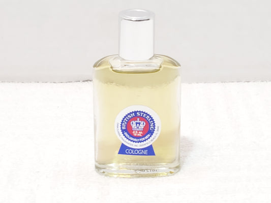 Vintage British Sterling Men's Mini Cologne Splash 0.6 oz Bottle Made in USA