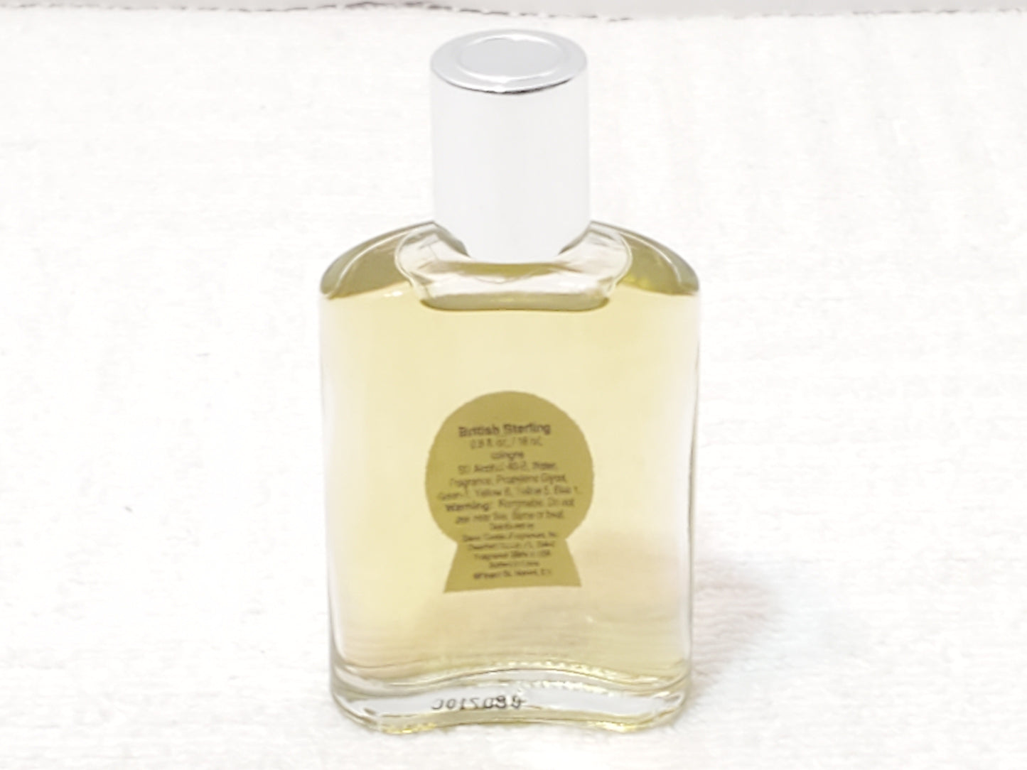 Vintage British Sterling Men's Mini Cologne Splash 0.6 oz Bottle Made in USA