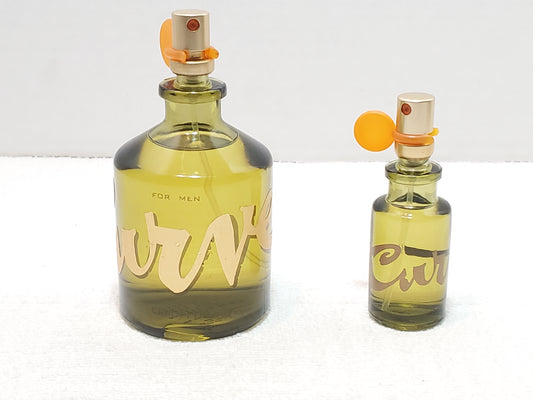 Vintage Curve Pour Homme for Men Cologne by Liz Claiborne Lot of 2 4.2 0.5 oz