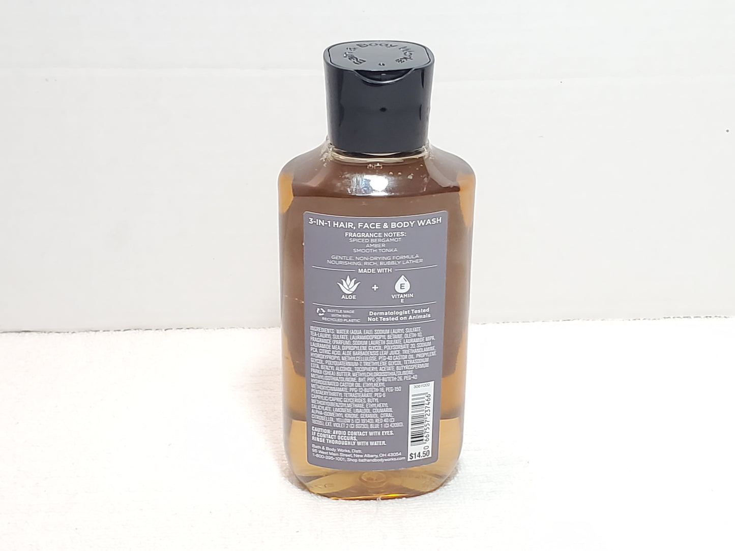 Bath & Body Works After Dark 3 in 1 Hair Face Wash Men's Collection 10 oz Bottle