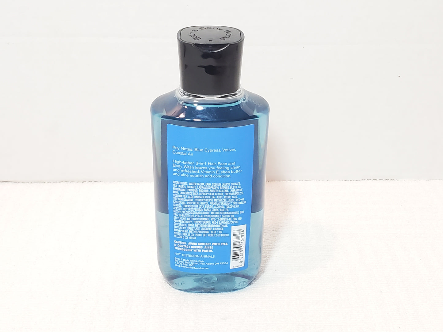 Bath & Body Works Ocean 3 in 1 Hair Face Wash Men's Collection 10 oz Bottle