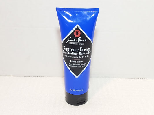 Jack Black Supreme Cream Triple Cushion Shave Lather Men's 6 oz Tube Authentic