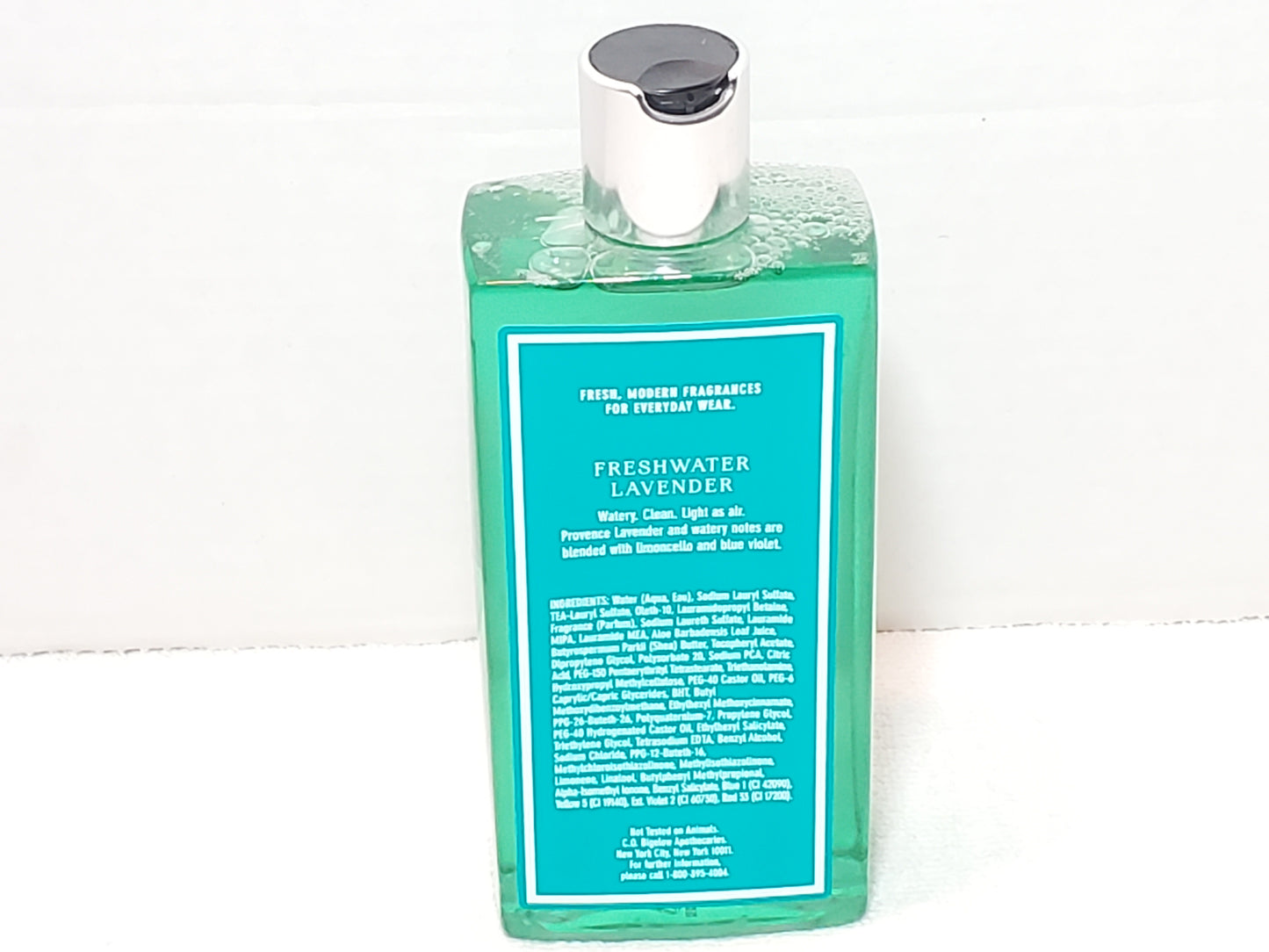 C. O. Bigelow Freshwater Lavender Green Body Wash 11.6 oz Bottle New York City