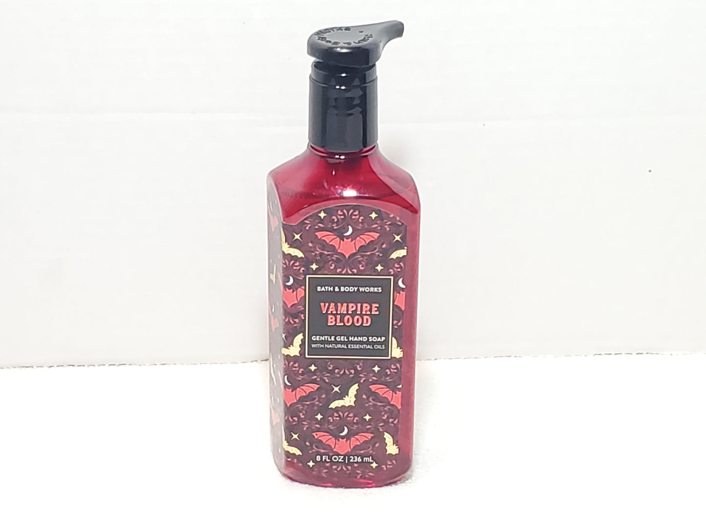 Bath & Body Works Gentle Gel Hand Soap Essential Oils Vampire Blood 8 oz Bottle