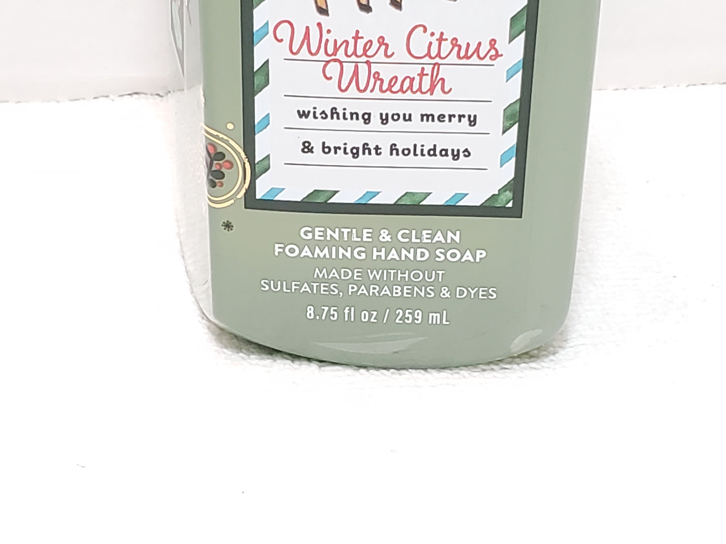 Bath & Body Works Winter Citrus Wreath Foaming Hand Soap 8.75 fl oz Bottle New