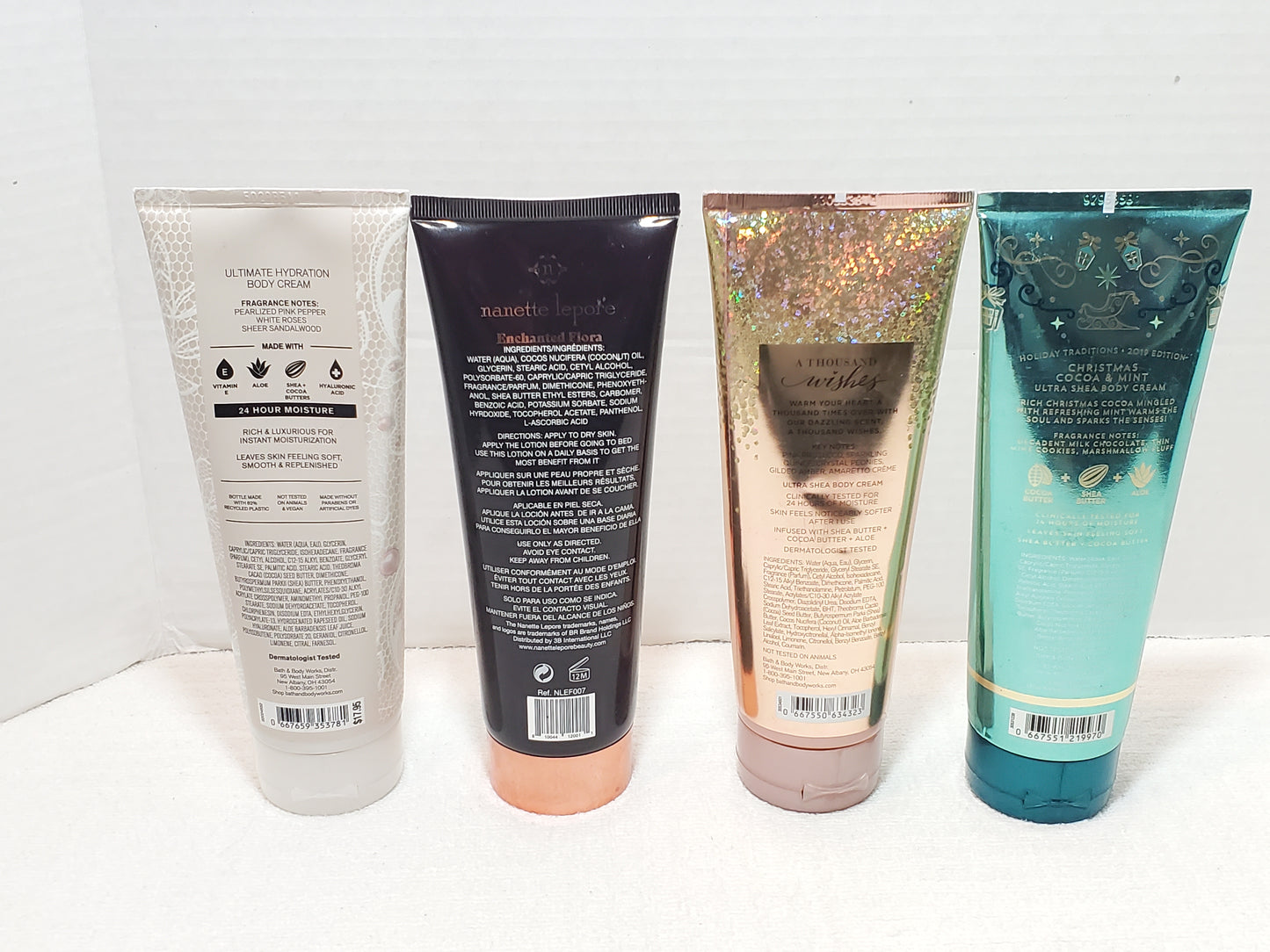 Lot of 4 Bath & Body Works Body Creams Lotion Always Forever A Thousand Wishes