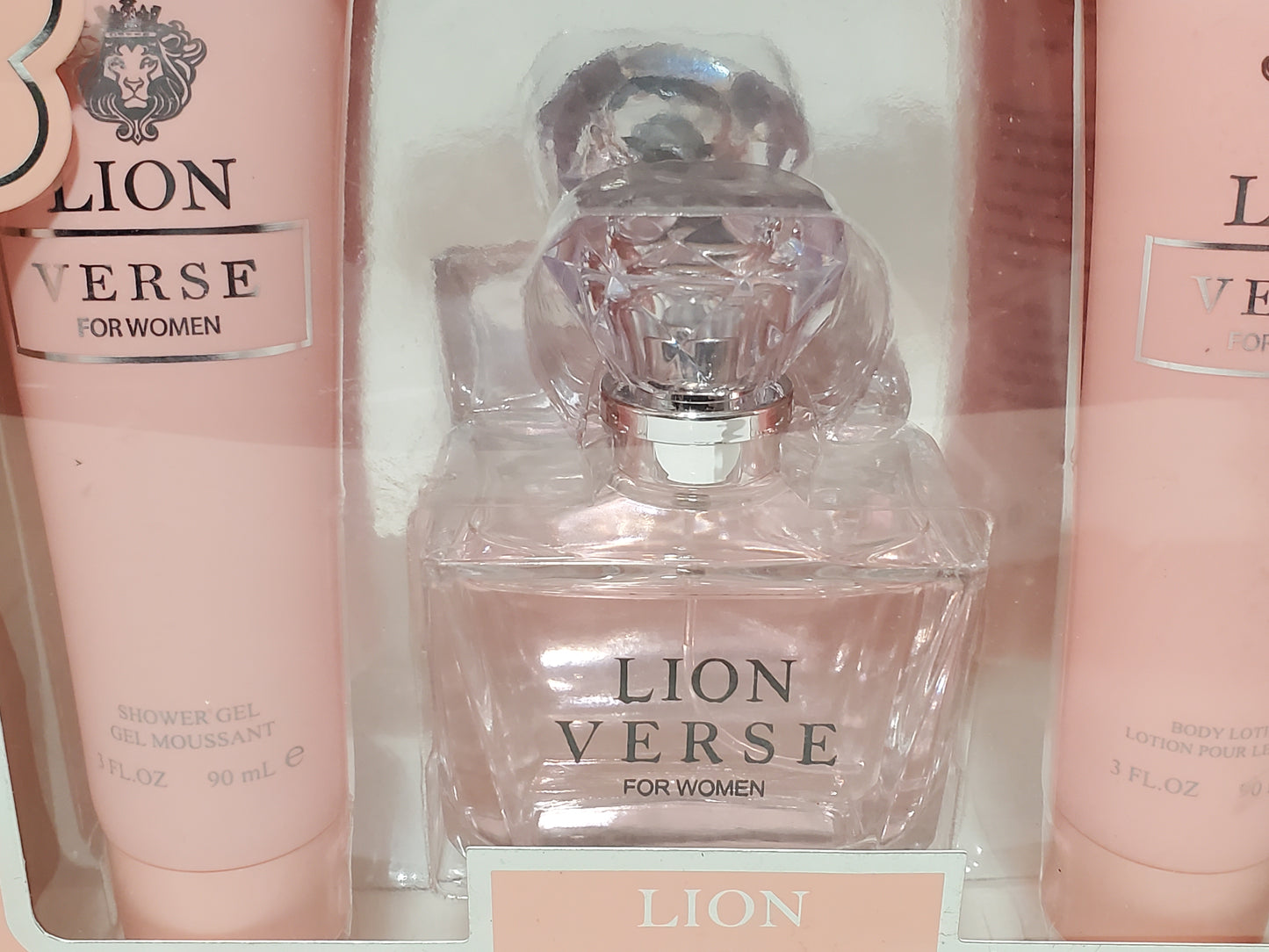 Lion Verse for Women Gift Set Collection Perfume Shower Gel Body Lotion Pink New