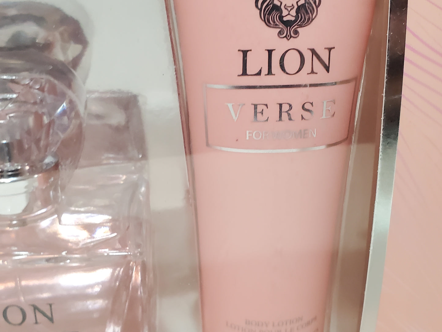 Lion Verse for Women Gift Set Collection Perfume Shower Gel Body Lotion Pink New
