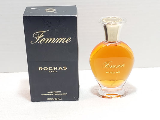 Femme by Rochas Paris Women's Perfume 3.3 oz Eau De Toilette Natural Spray New