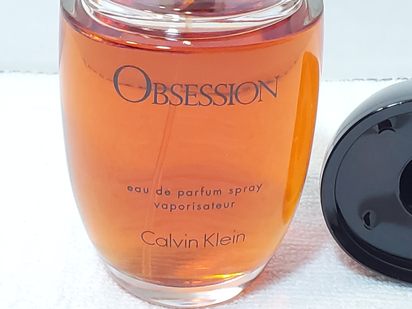 Obsession by Calvin Klein Vintage Perfume 3.4 oz Bottle Full Eau De Parfum Spray