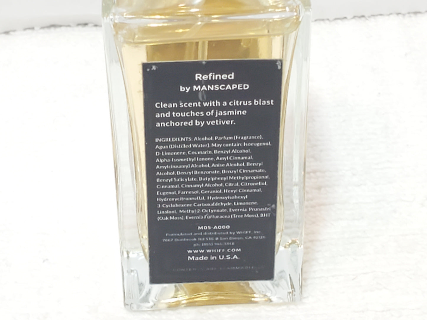 MANSCAPED Refined Cologne for Men 1.7 oz / 50ml Citrus Jasmine & Vetiver New