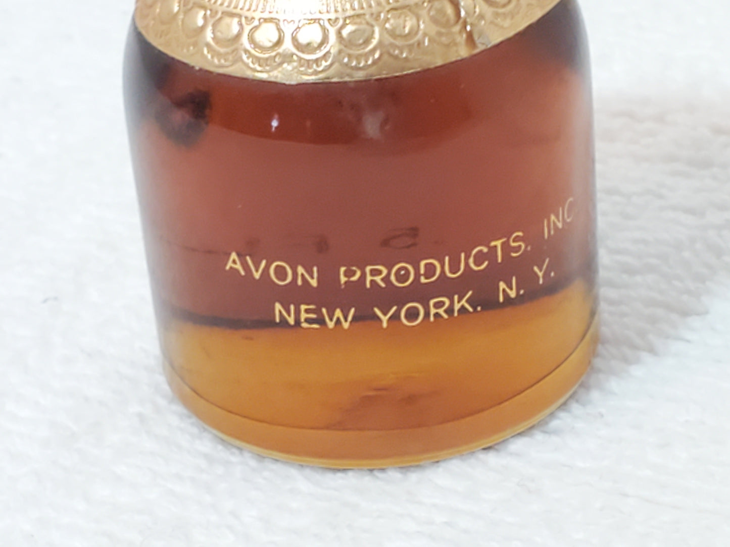 Vintage Avon Unforgettable Perfume Oil Splash 0.5 oz Amber Glass Bottle Women's