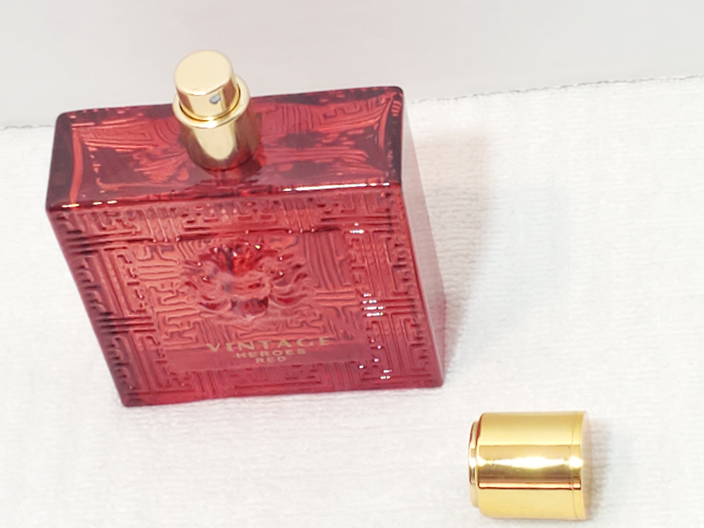 Vintage Heroes Red Eau de Parfum 3.4 oz Spray Cologne for Men Full Bottle