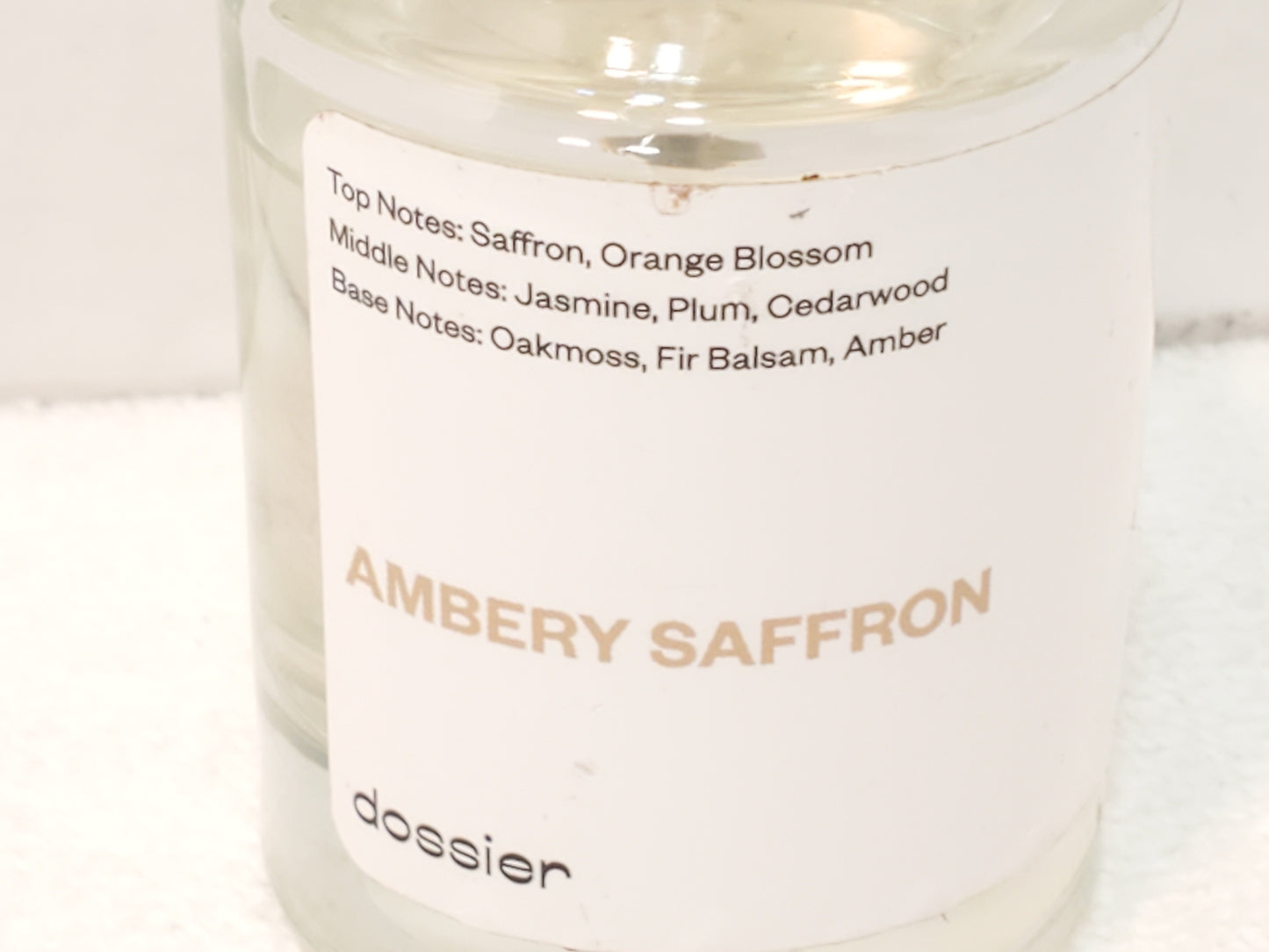 Dossier Ambery Saffron Eau De Parfum 1.7 oz / 50ml Spray 2023 Release Unisex
