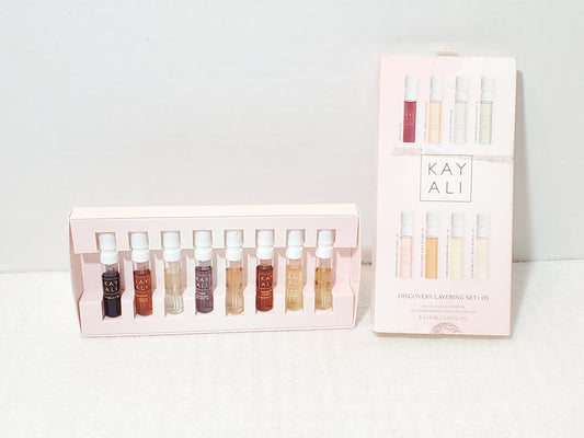Kayali Discovery Layering Mini Perfume Sampler Set of 8 0.05 oz / 1.5 ml