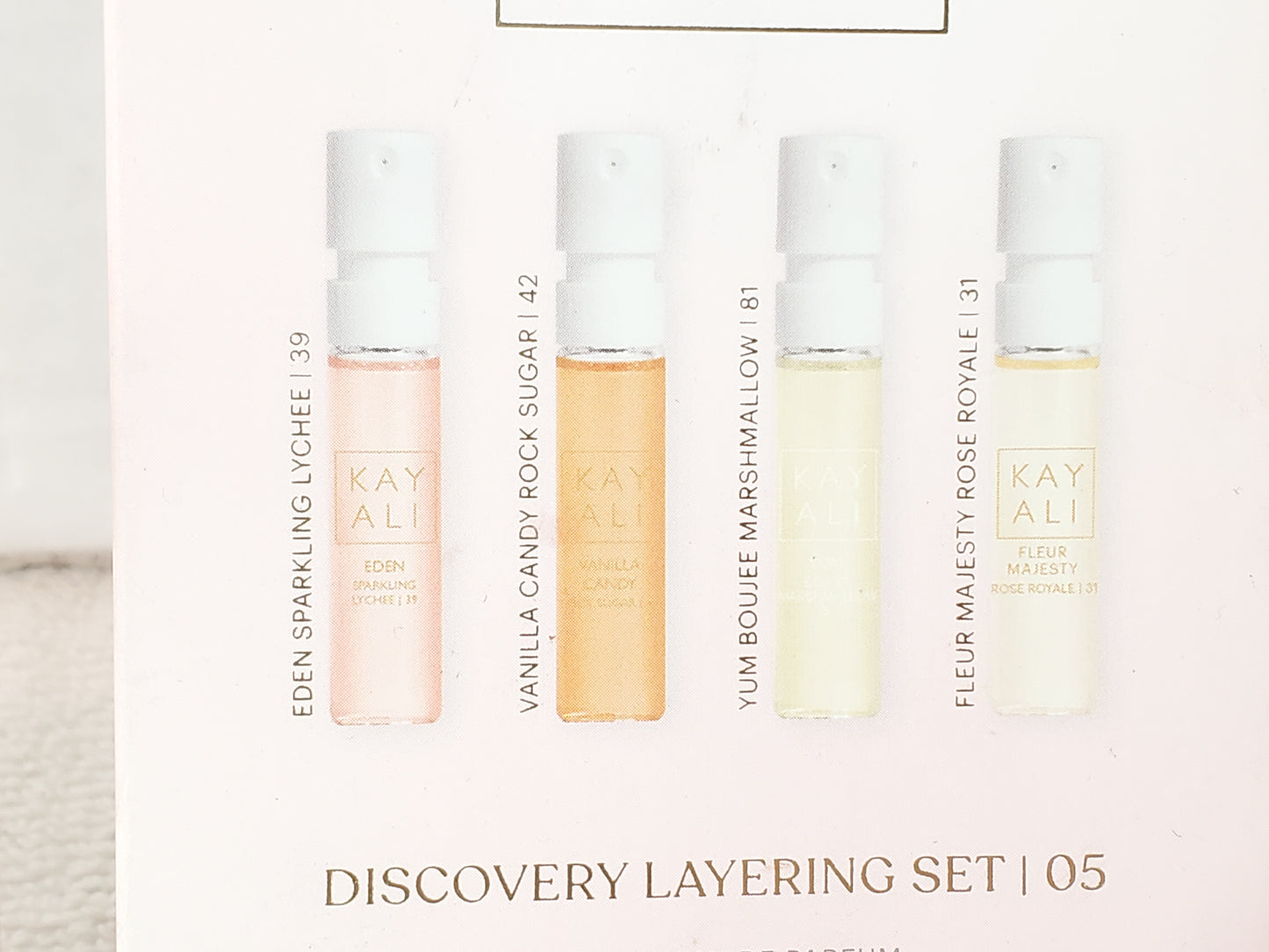 Kayali Discovery Layering Mini Perfume Sampler Set of 8 0.05 oz / 1.5 ml