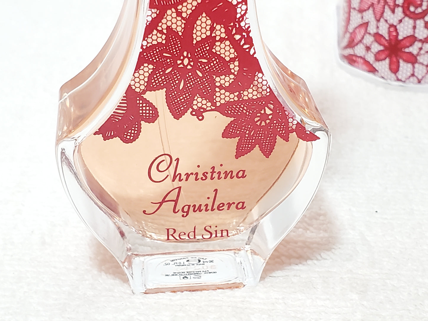 Christina Aguilera RED SIN Perfume Gift Set 1.0 oz 30ml EDP & Max Factor Polish