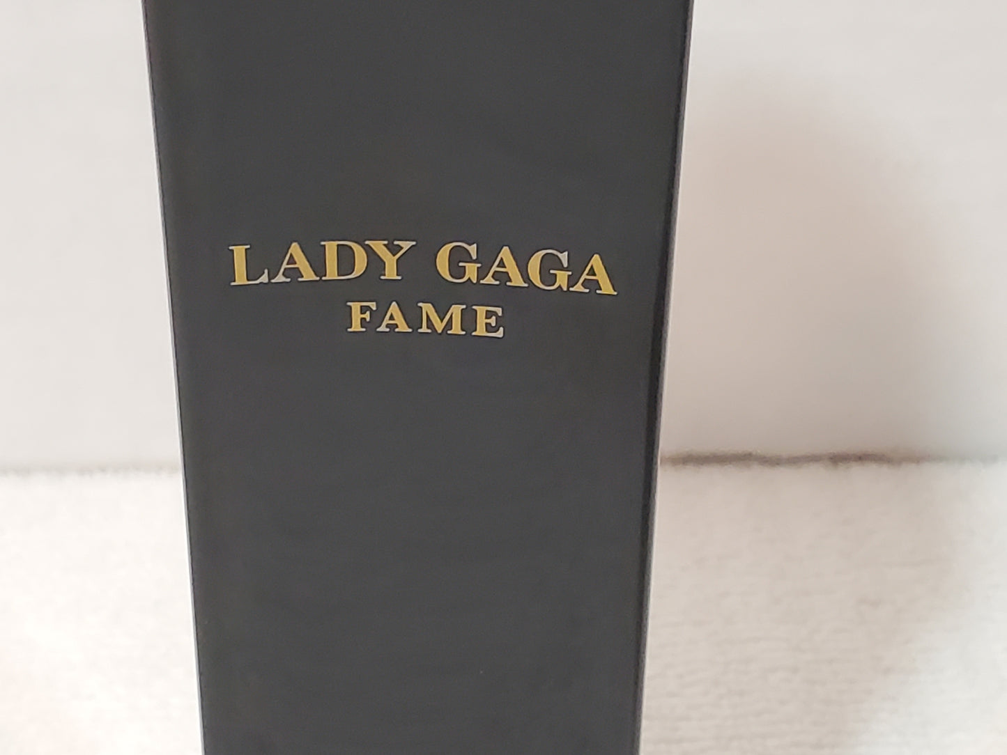 Pre-owned bottle of Lady Gaga Fame Black Body Lotion 6.7 oz / 200ml France