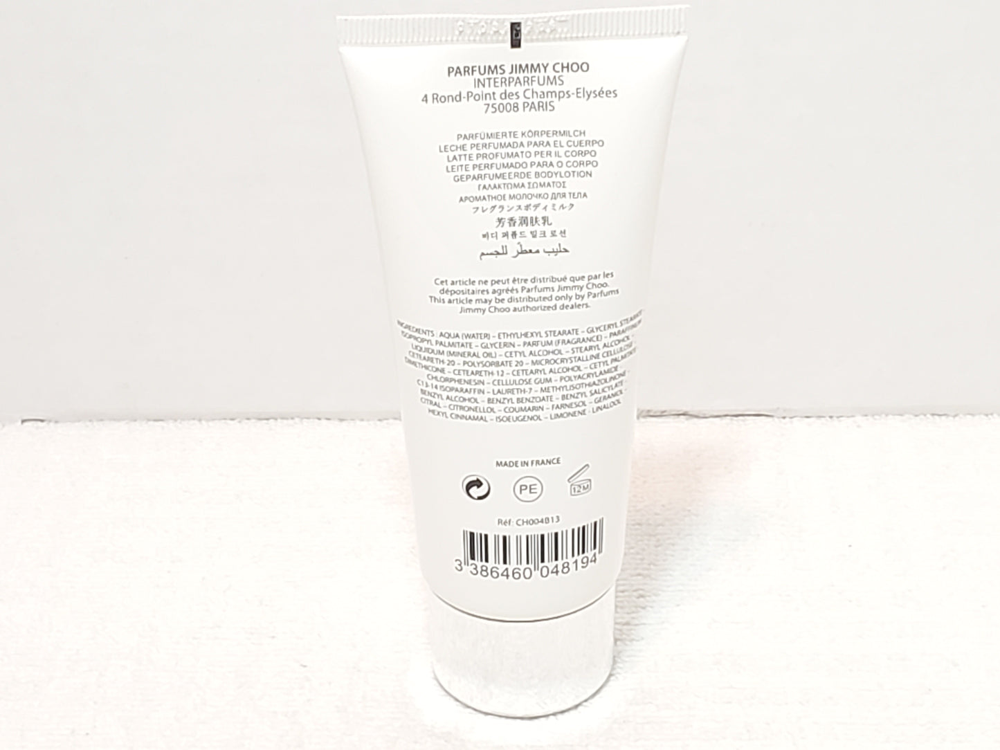 Jimmy Choo Perfumed Body Lotion 3.3 oz / 100ml Made in France