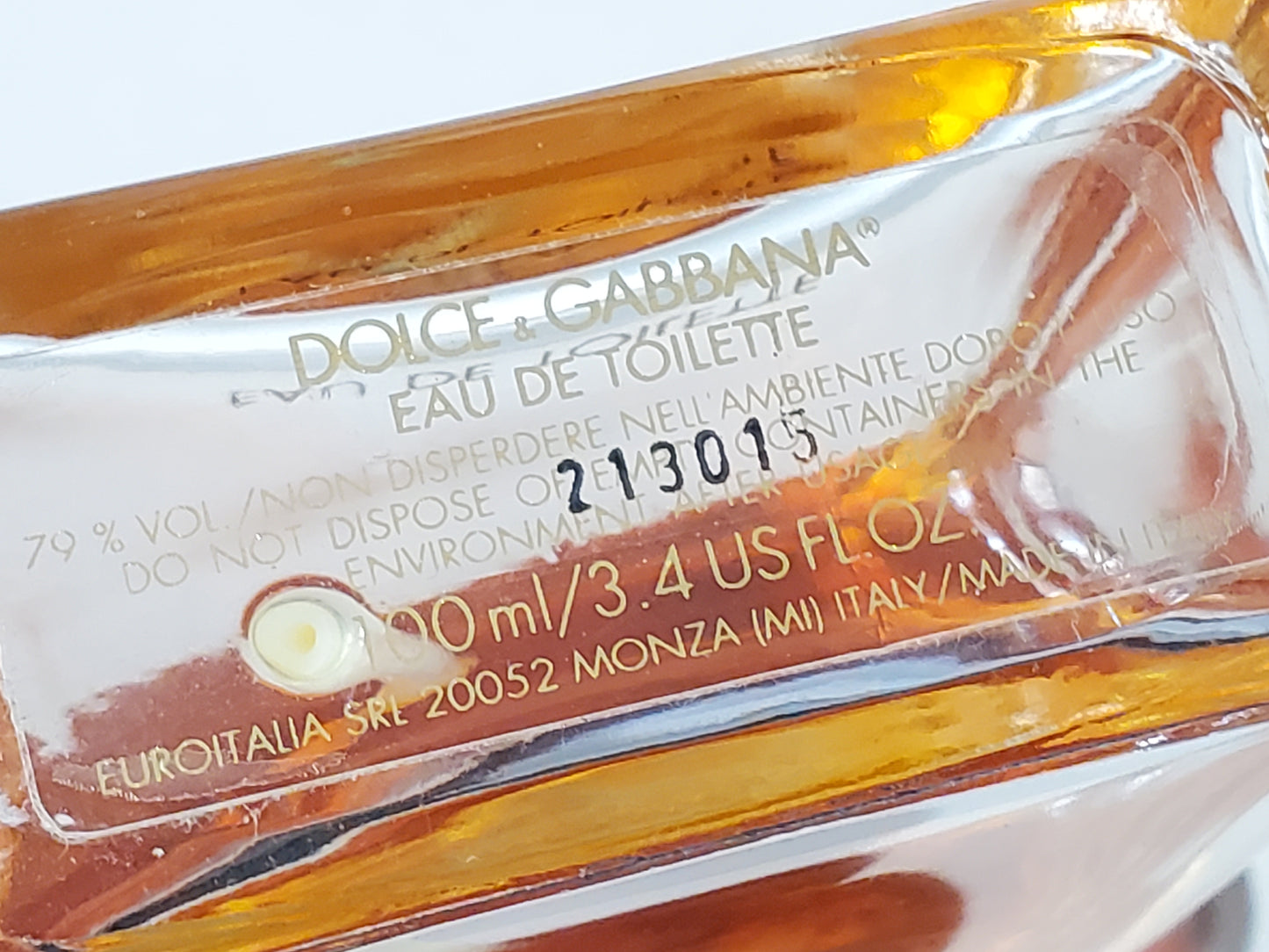 Rare VIntage Dolce & Gabbana Pour Femme EDT Euroitalia Monza Italy 3.4 oz Spray