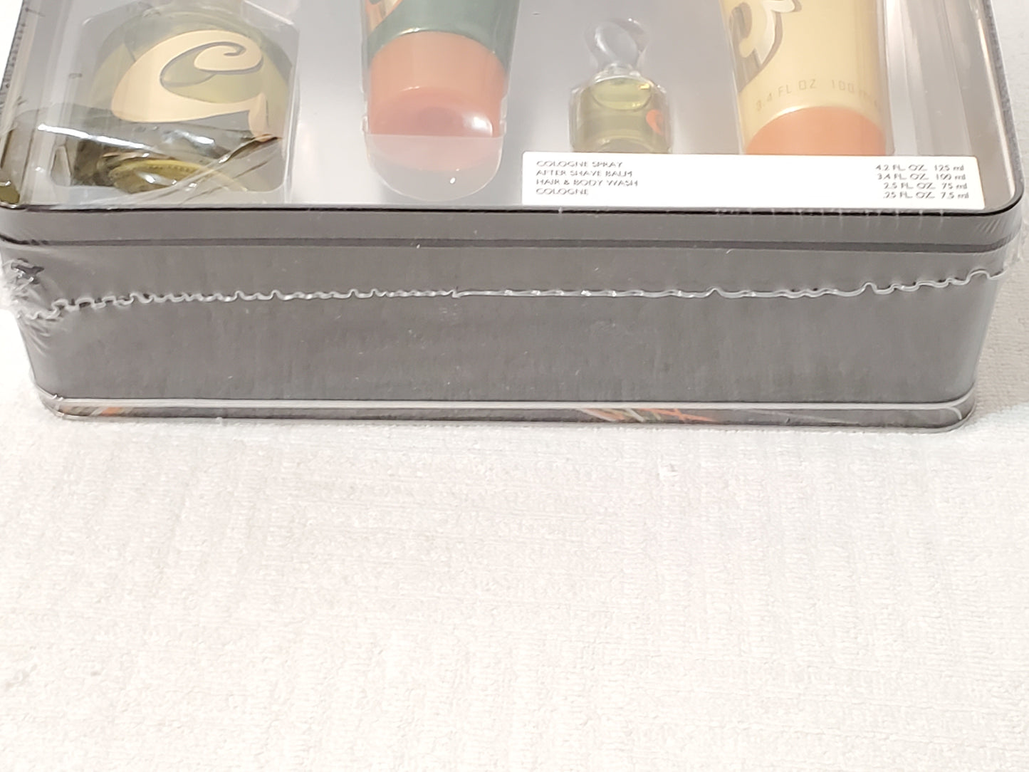 Curve for Men by Liz Claiborne 4-Piece Cologne Gift Set New in Tin Sealed