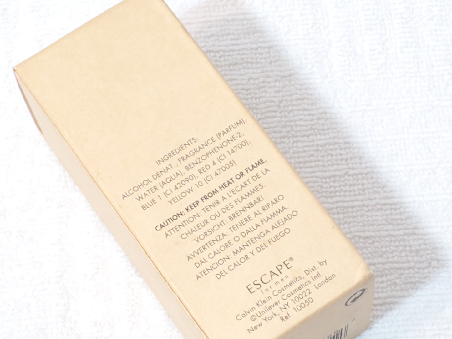Vintage Calvin Klein ESCAPE For Men 1.7 oz / 50ml EDT Spray Frosted Bottle RARE