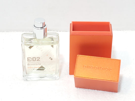 Escentric 02 by Escentric Molecules 1oz 30ml Travel Spray Orange Metal Case