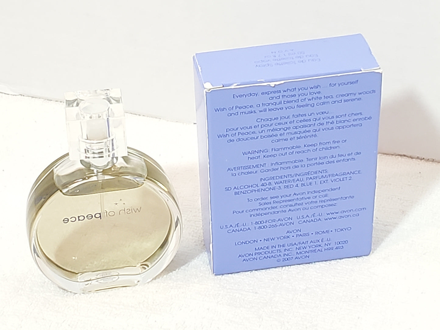 Vintage Avon Wish of Peace Eau de Toilette Spray 1.7oz / 50ml for Women