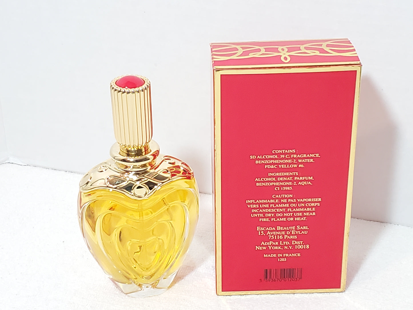 Vintage ESCADA Margaretha Ley 3.4oz 100ml EDP Eau De Parfum Spray Heart RARE